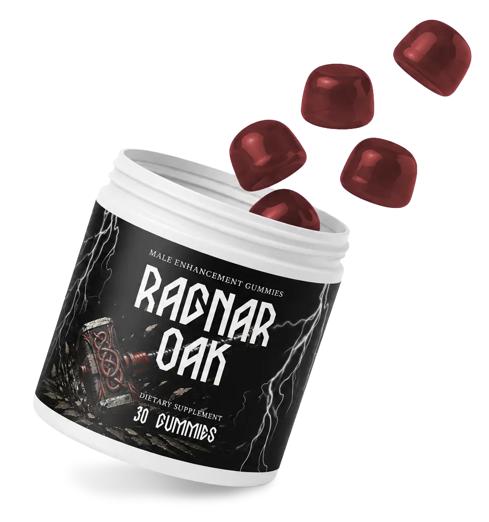 RAGNAROAK bottle and male performance gummies