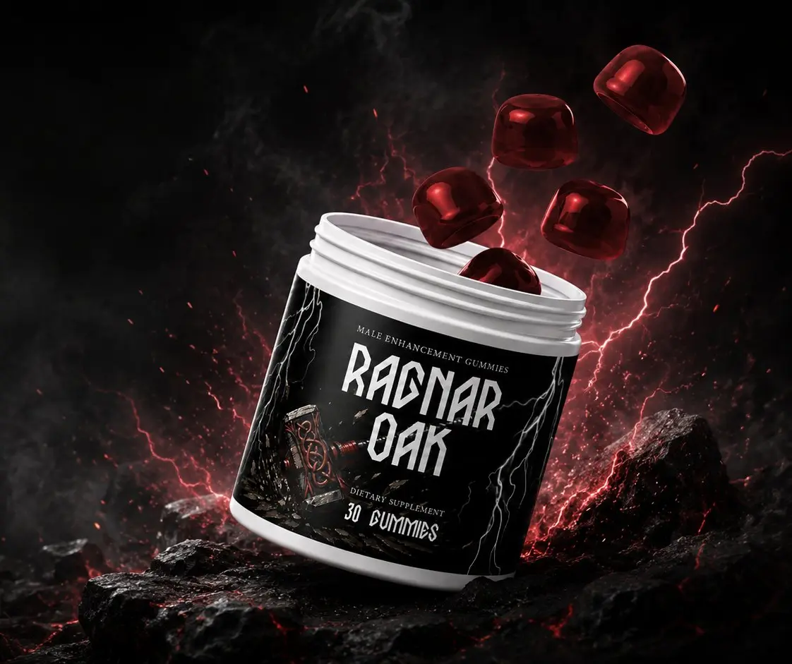 RAGNAROAK male performance gummy bottle with gummies
